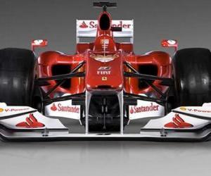 пазл Ferrari F10 фронта
